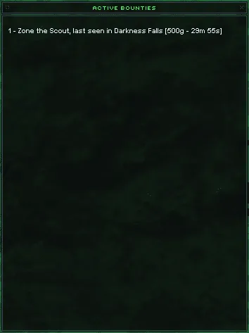 Active Bounties
